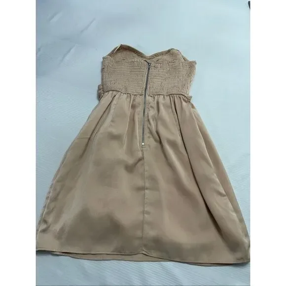 NWT Mustard Seed Strapless Champagne Cocktail Party Dress Size Small New - Picture 7 of 10